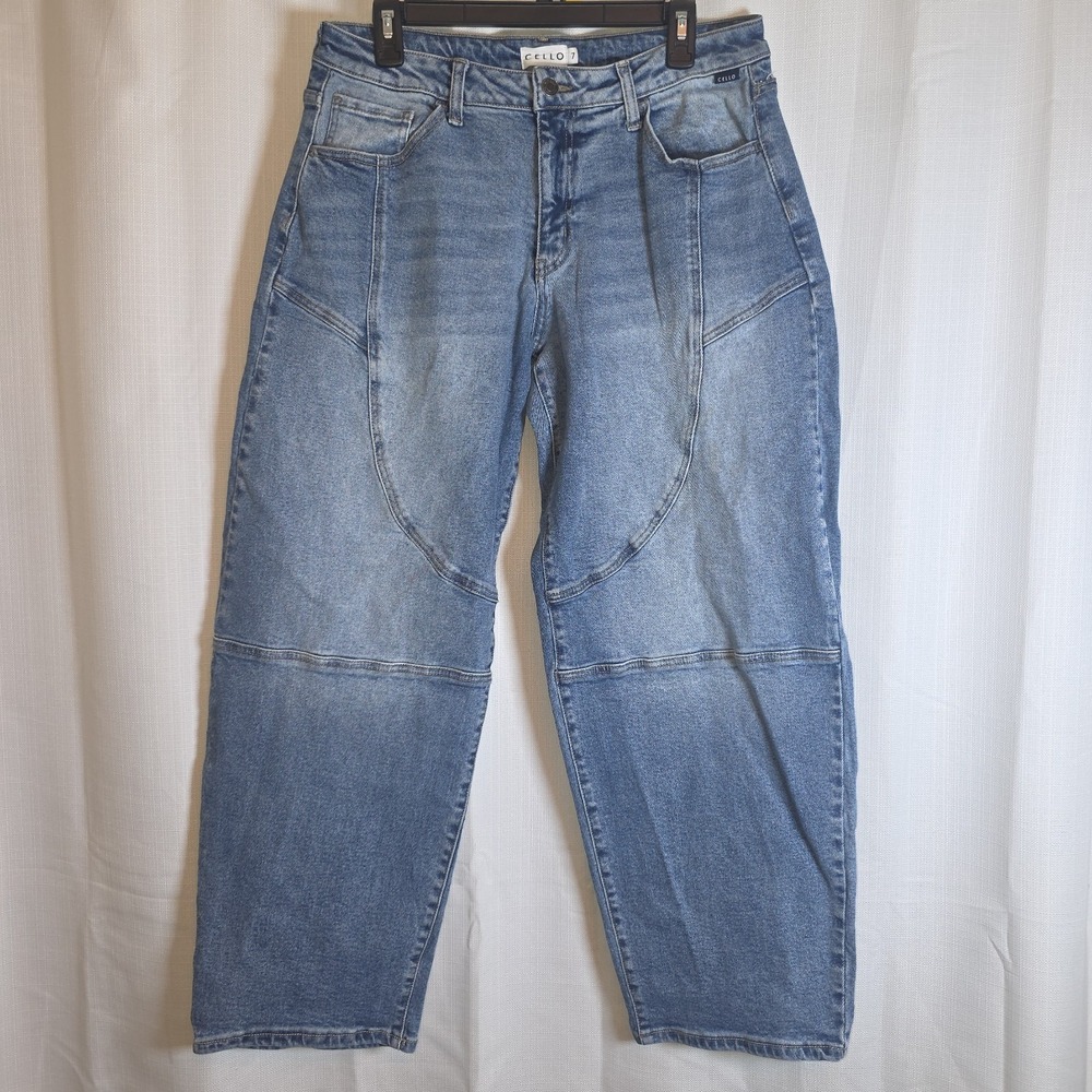 Cello Mid - Rise Barrel Jeans - Light Denim Women's - Junior's  Size 7